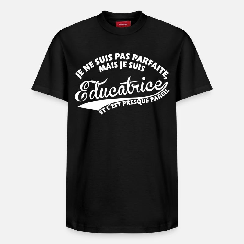 Parfaite Éducatrice - T-shirt unisexe décontracté en coton Supima – de SPREAD - noir