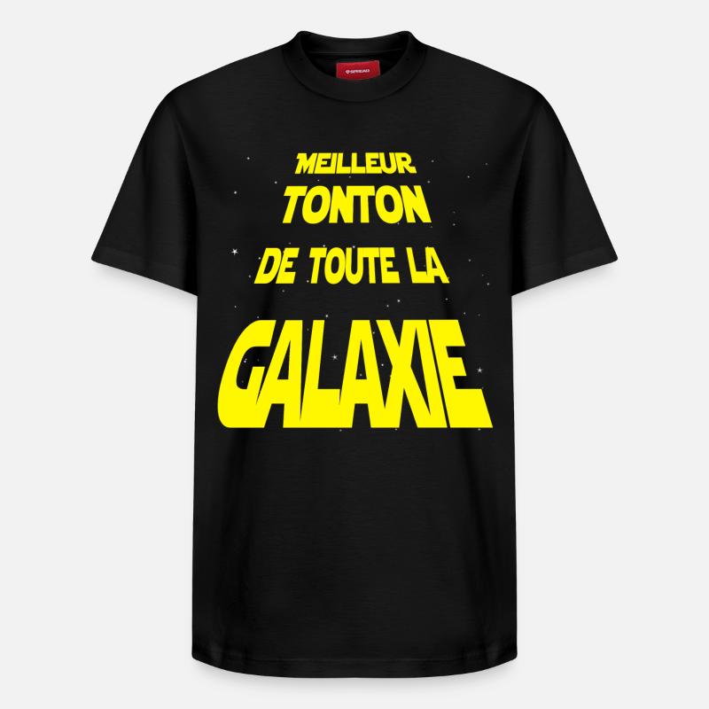Meilleur Tonton de la galaxie - T-shirt unisexe décontracté en coton Supima – de SPREAD - noir