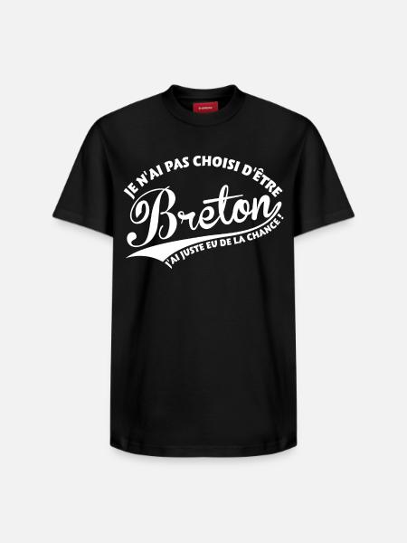 Breton chanceux - T-shirt unisexe décontracté en coton Supima – de SPREAD - noir