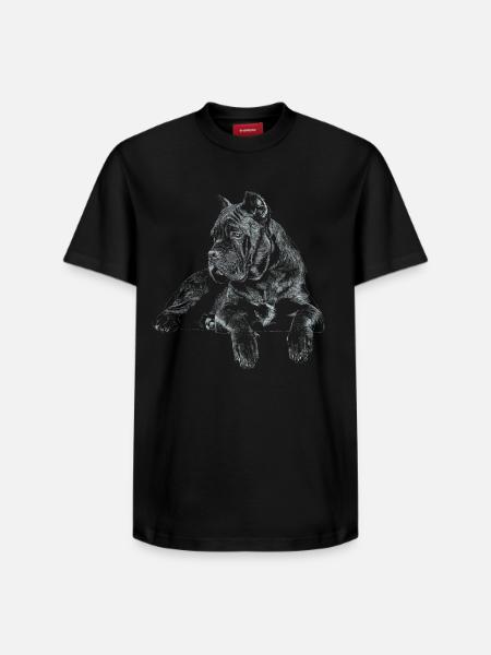 Cane Corso Italiano - T-shirt unisexe décontracté en coton Supima – de SPREAD - noir