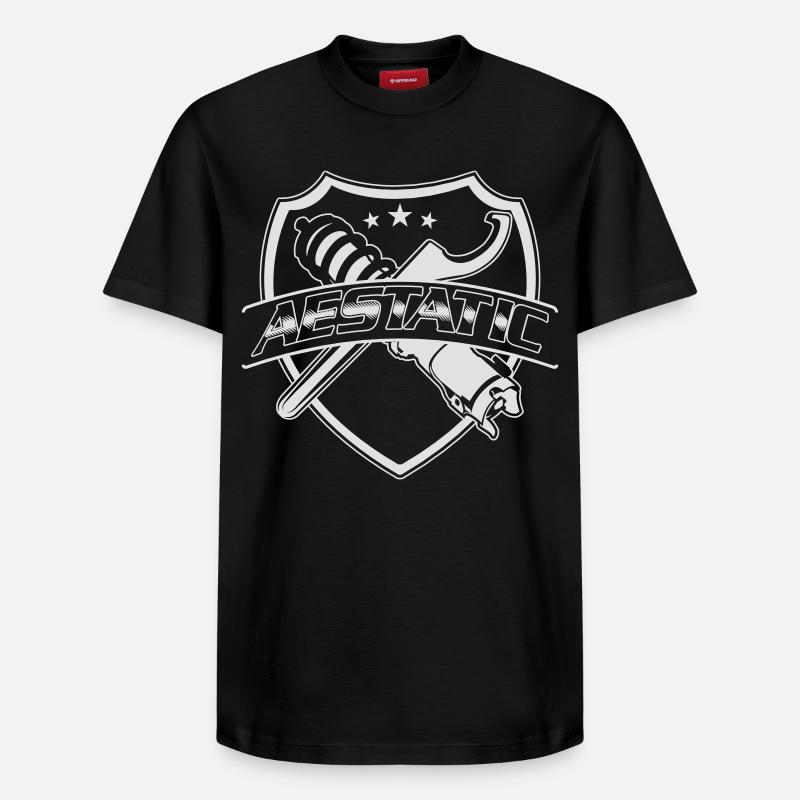 Aestatic, Static Tuner Design - Relaxed Unisex Supima Cotton T-Shirt – by SPREAD - black