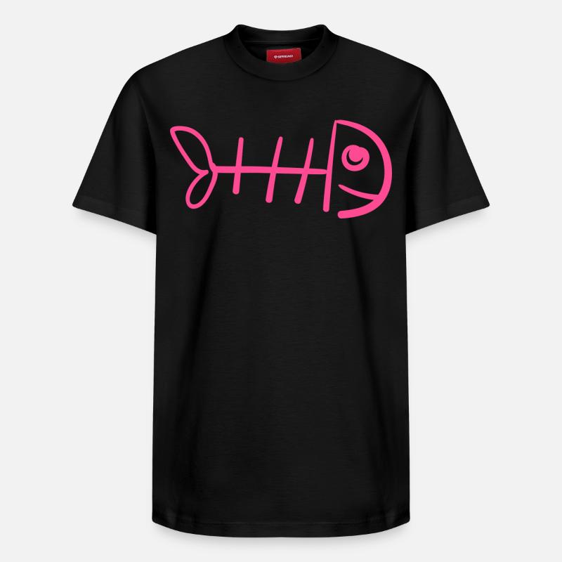- drôle de chat T-shirt - T-shirt unisexe décontracté en coton Supima – de SPREAD - noir
