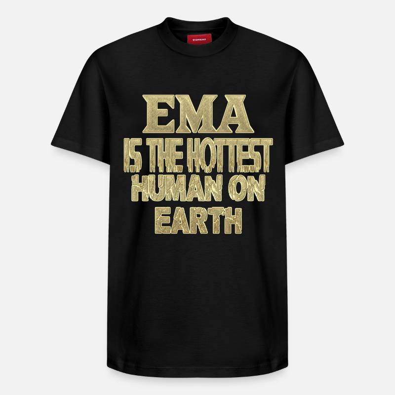 Ema - T-shirt unisexe décontracté en coton Supima – de SPREAD - noir