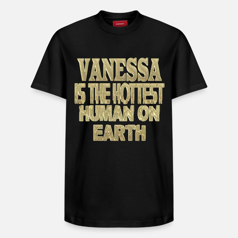 Vanessa - T-shirt unisexe décontracté en coton Supima – de SPREAD - noir
