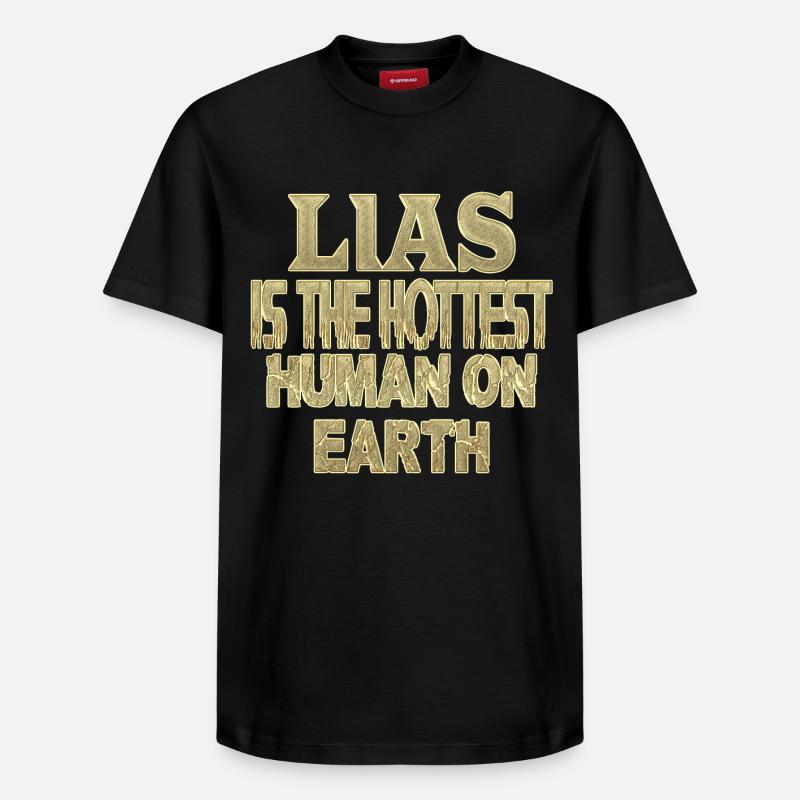 Lias - T-shirt unisexe décontracté en coton Supima – de SPREAD - noir