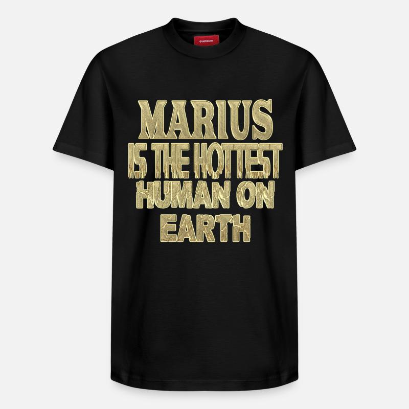 Marius - T-shirt unisexe décontracté en coton Supima – de SPREAD - noir