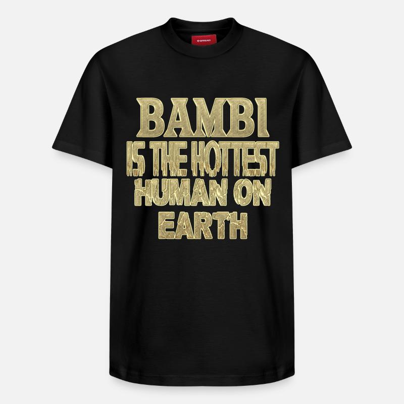 Bambi - T-shirt unisexe décontracté en coton Supima – de SPREAD - noir