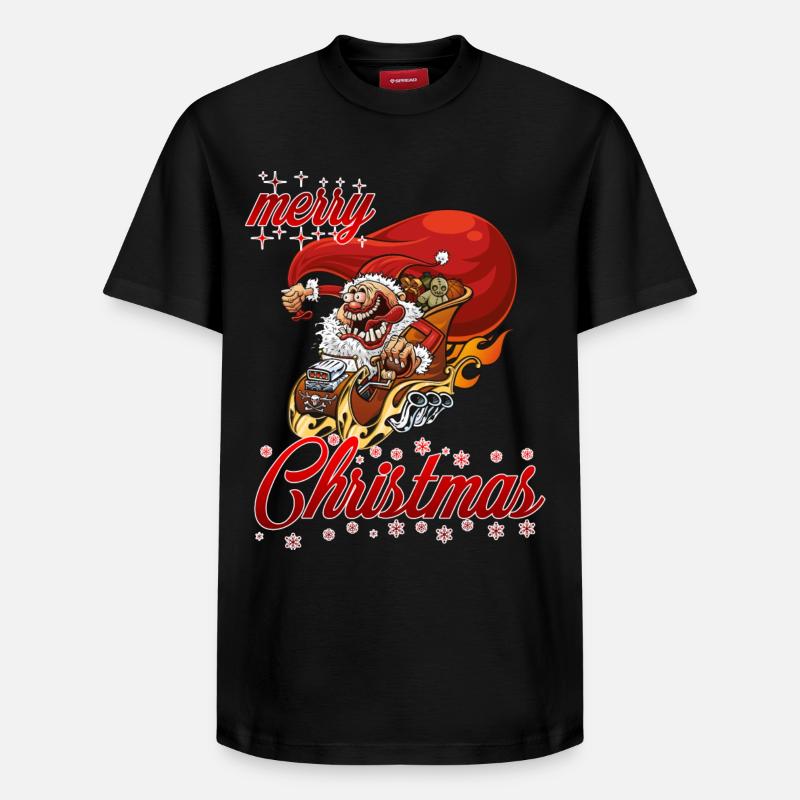 joyeux noël réglage père - T-shirt unisexe décontracté en coton Supima – de SPREAD - noir