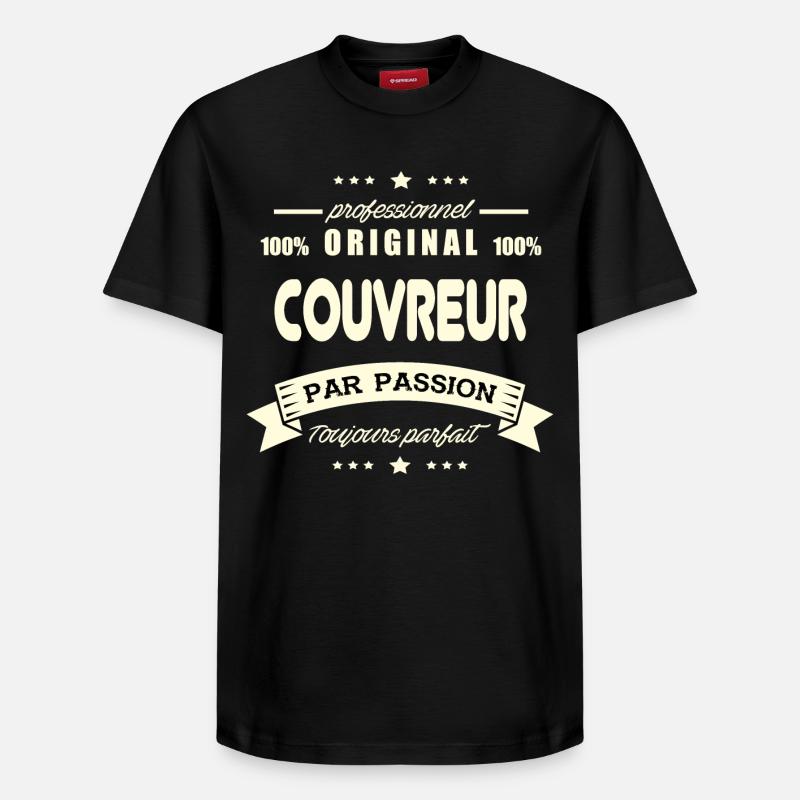 Couvreur Original - T-shirt unisexe décontracté en coton Supima – de SPREAD - noir