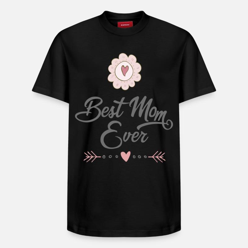 mère - T-shirt unisexe décontracté en coton Supima – de SPREAD - noir