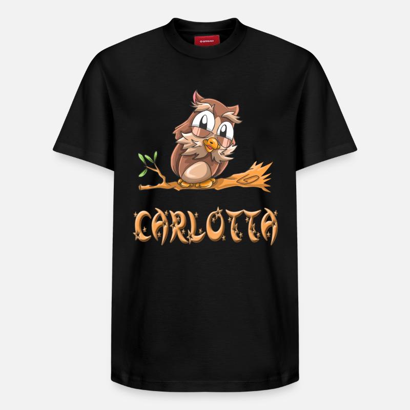 Chouette Carlotta - T-shirt unisexe décontracté en coton Supima – de SPREAD - noir
