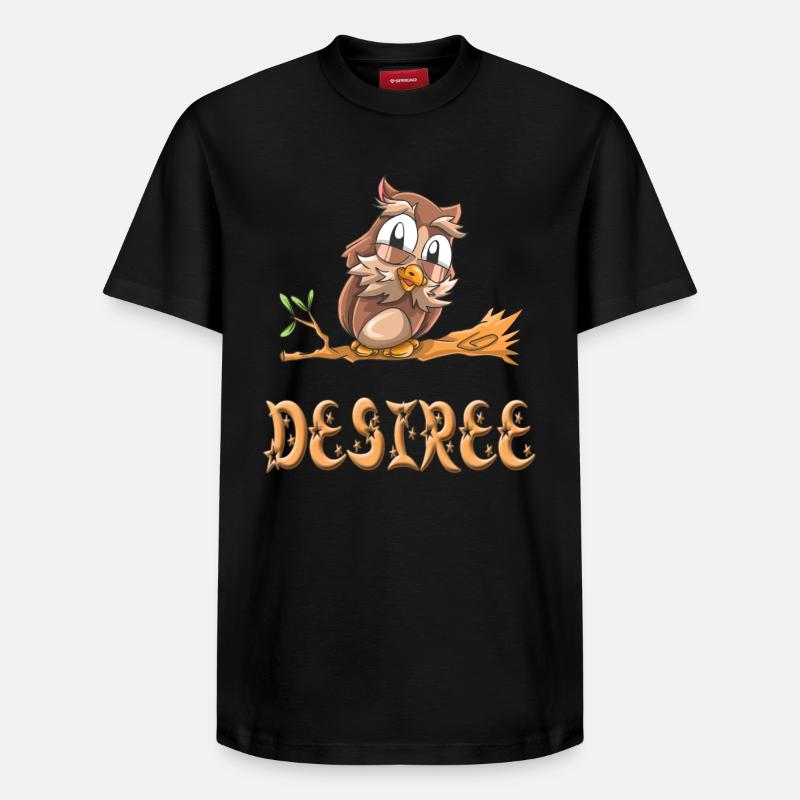 Chouette Désirée - T-shirt unisexe décontracté en coton Supima – de SPREAD - noir