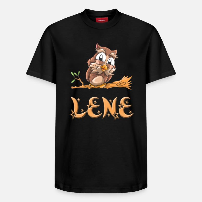 Eule Lene - Relaxed Unisex Supima Cotton T-Shirt – von SPREAD - Schwarz