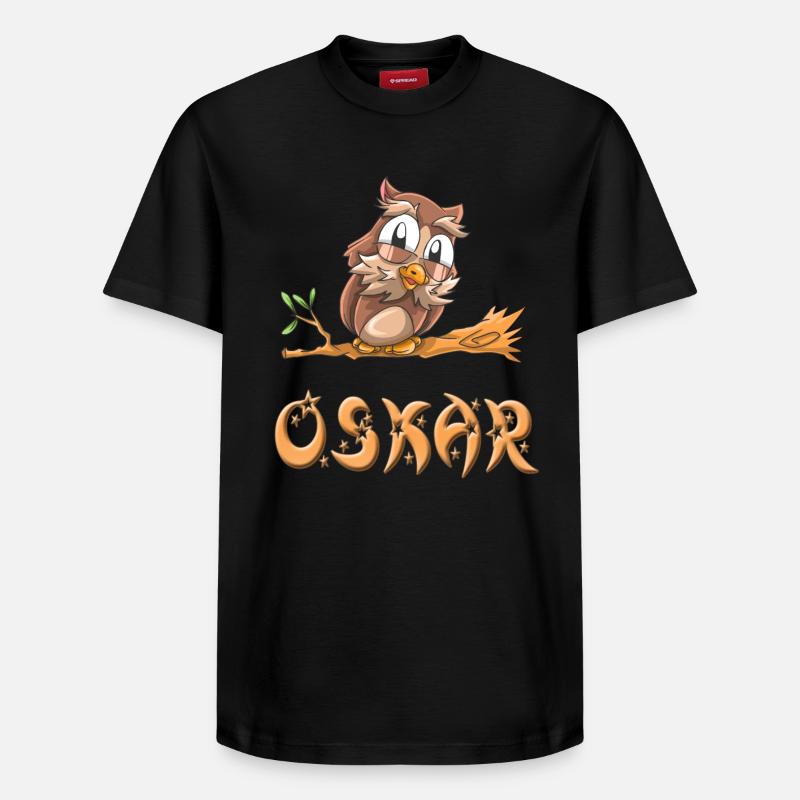 Hibou Oskar - T-shirt unisexe décontracté en coton Supima – de SPREAD - noir