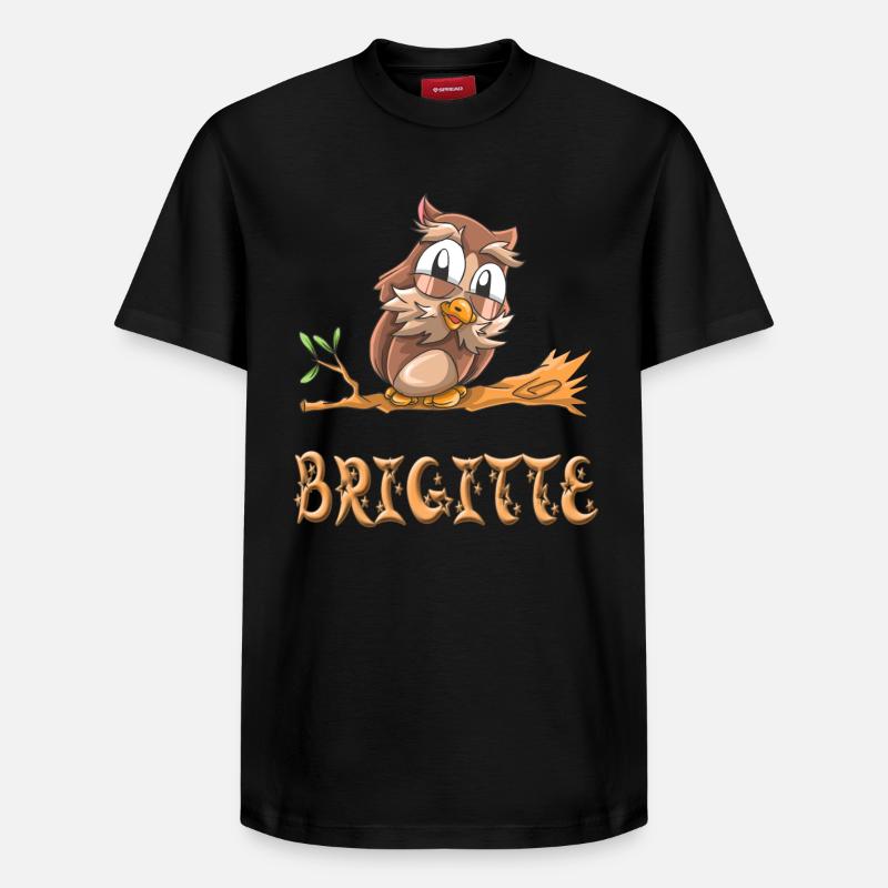 Hibou Brigitte - T-shirt unisexe décontracté en coton Supima – de SPREAD - noir