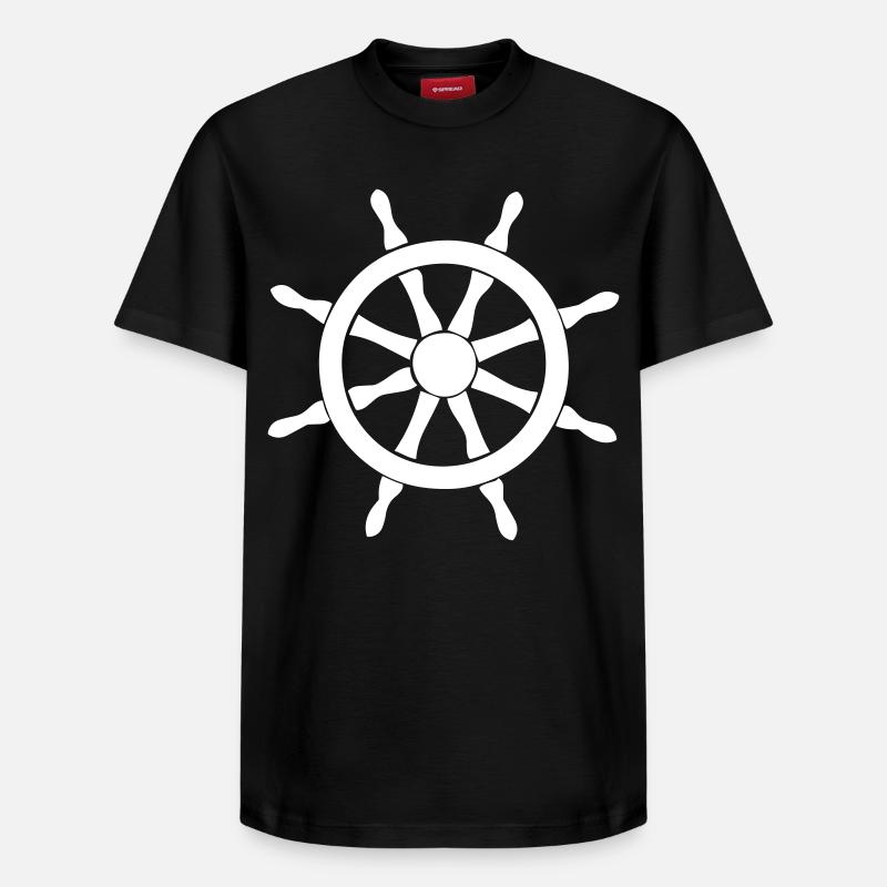 Volant - T-shirt unisexe décontracté en coton Supima – de SPREAD - noir