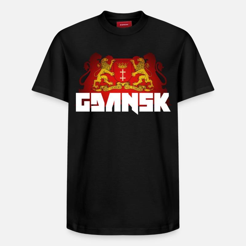 Danzig - Polen - Relaxed Unisex Supima Cotton T-Shirt – von SPREAD - Schwarz