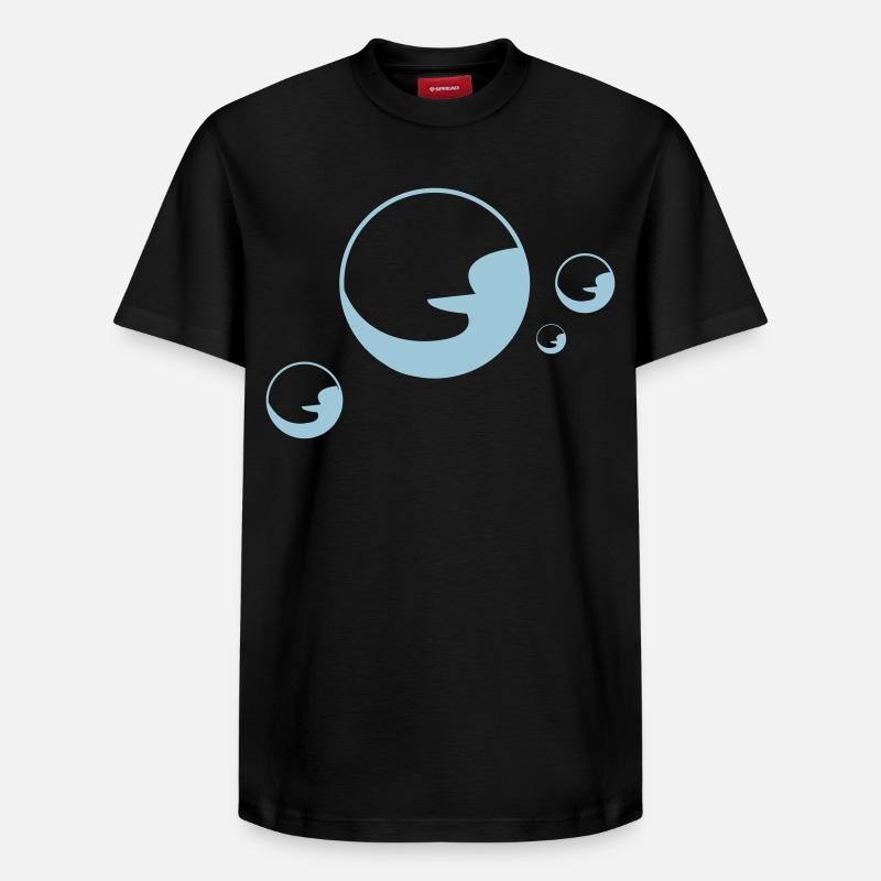 Soapbubble Seifenblasen schaum - Relaxed Unisex Supima Cotton T-Shirt – von SPREAD - Schwarz
