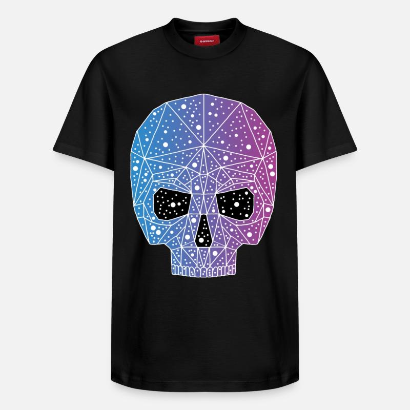 Galaktischer Todeskopf - Relaxed Unisex Supima Cotton T-Shirt – von SPREAD - Schwarz