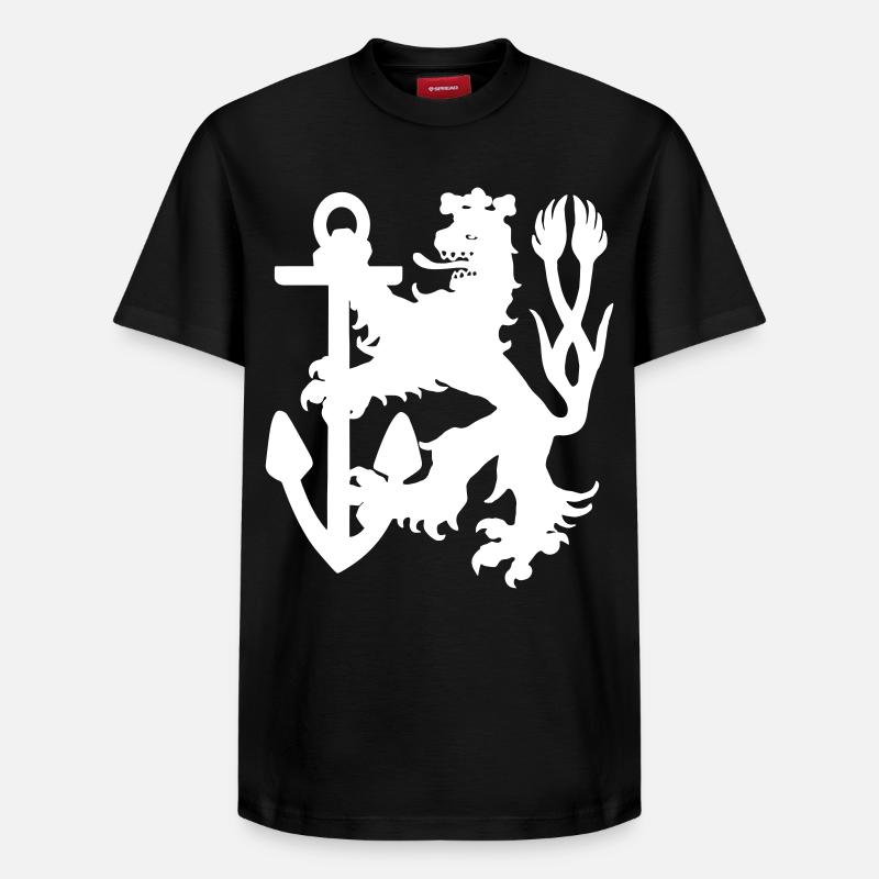 Düsseldorf - Düsseldorf Lion - T-shirt unisexe décontracté en coton Supima – de SPREAD - noir