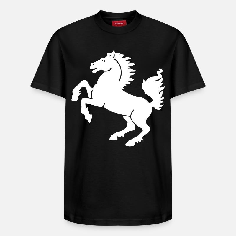 Stuttgart - Design - T-shirt unisexe décontracté en coton Supima – de SPREAD - noir
