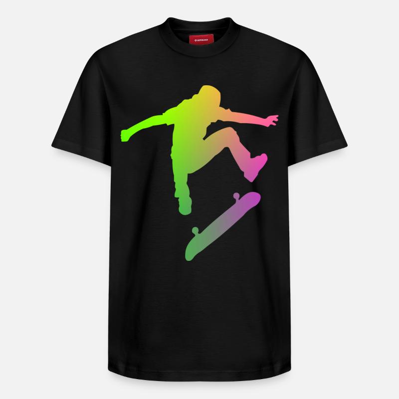 patineur - T-shirt unisexe décontracté en coton Supima – de SPREAD - noir