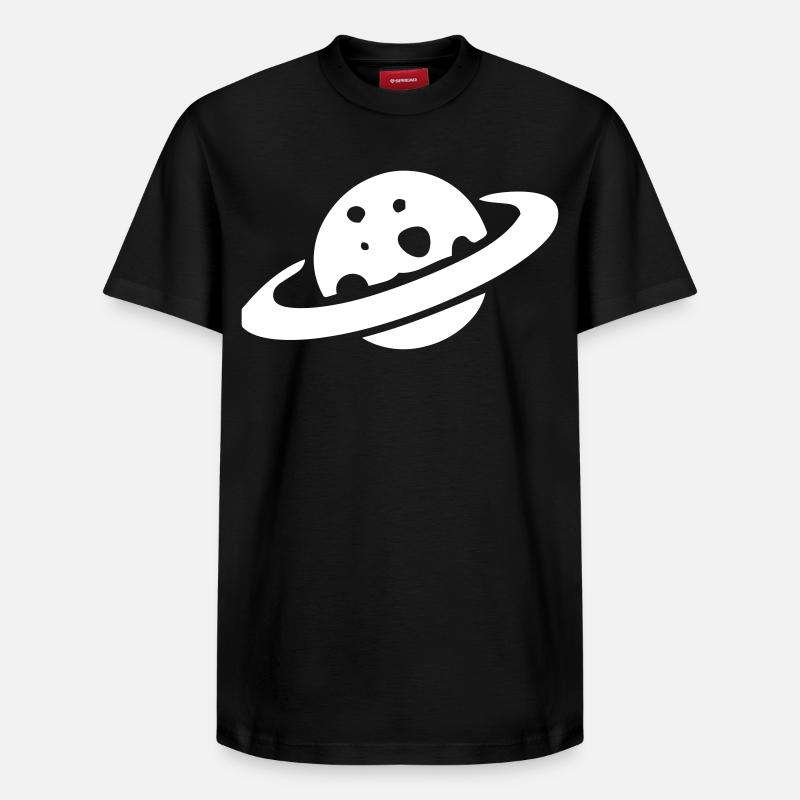 Saturne - T-shirt unisexe décontracté en coton Supima – de SPREAD - noir