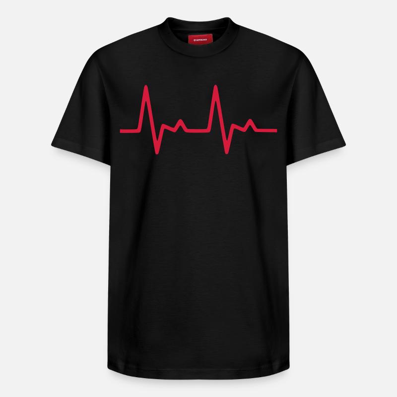 ECG_01 - T-shirt unisexe décontracté en coton Supima – de SPREAD - noir