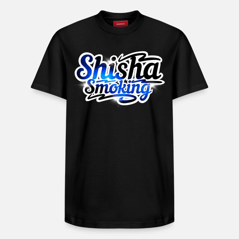 Fumer la chicha - T-shirt unisexe décontracté en coton Supima – de SPREAD - noir