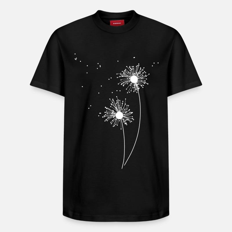 Pusteblume - T-shirt unisexe décontracté en coton Supima – de SPREAD - noir