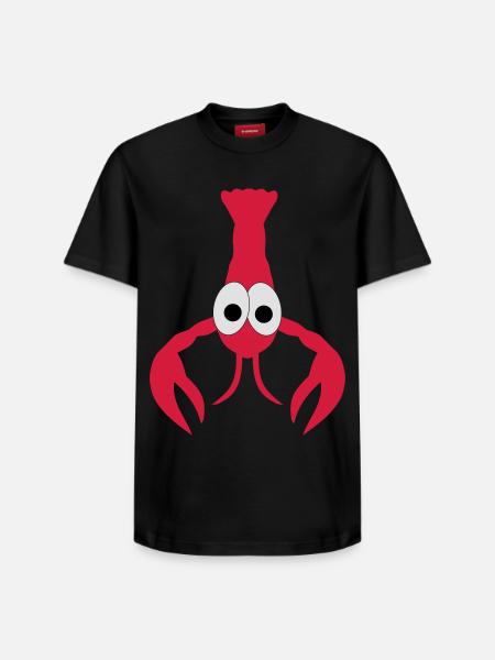 lobster - Relaxed Unisex Supima Cotton T-Shirt – by SPREAD - black