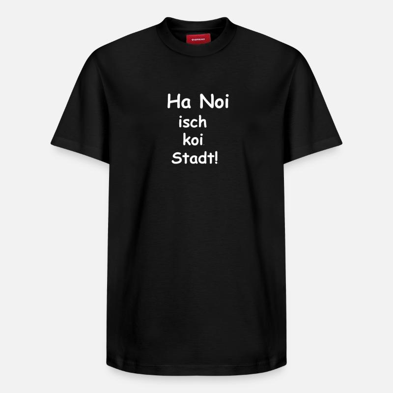 Hanoi est koi blanc - T-shirt unisexe décontracté en coton Supima – de SPREAD - noir