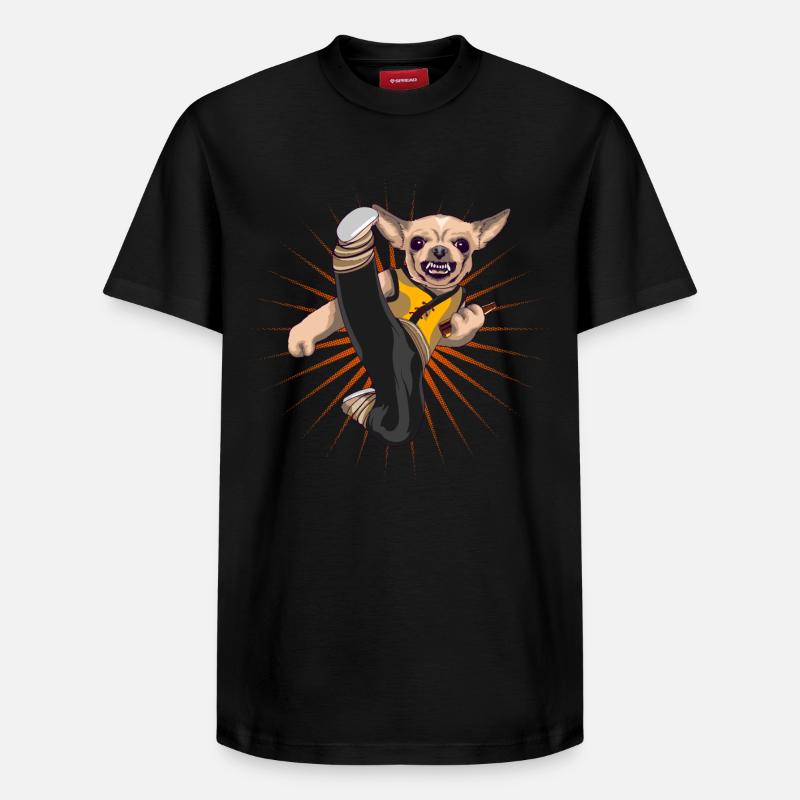 Chihuahua - T-shirt unisexe décontracté en coton Supima – de SPREAD - noir
