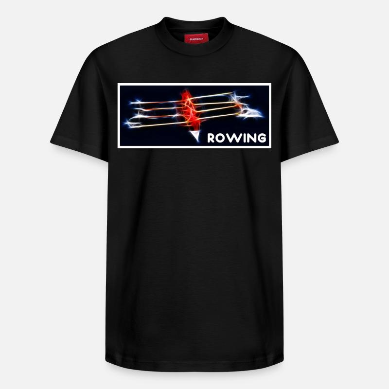 Aviron - Aviron - T-shirt unisexe décontracté en coton Supima – de SPREAD - noir