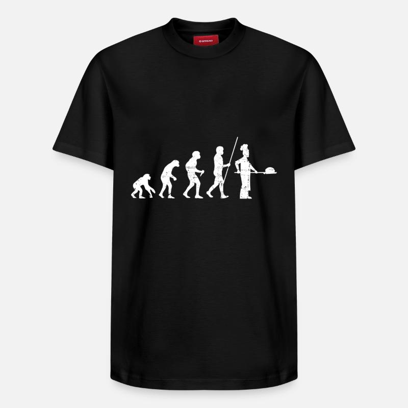Bäcker Evolution Distressed Look - Relaxed Unisex Supima Cotton T-Shirt – von SPREAD - Schwarz