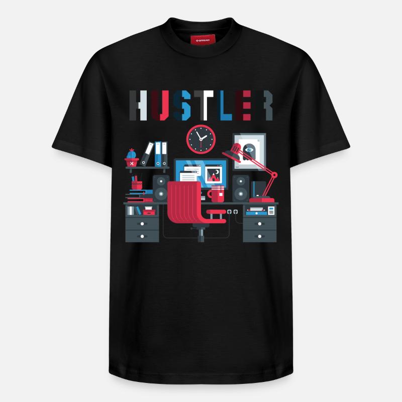 Bourreau de travail - T-shirt unisexe décontracté en coton Supima – de SPREAD - noir