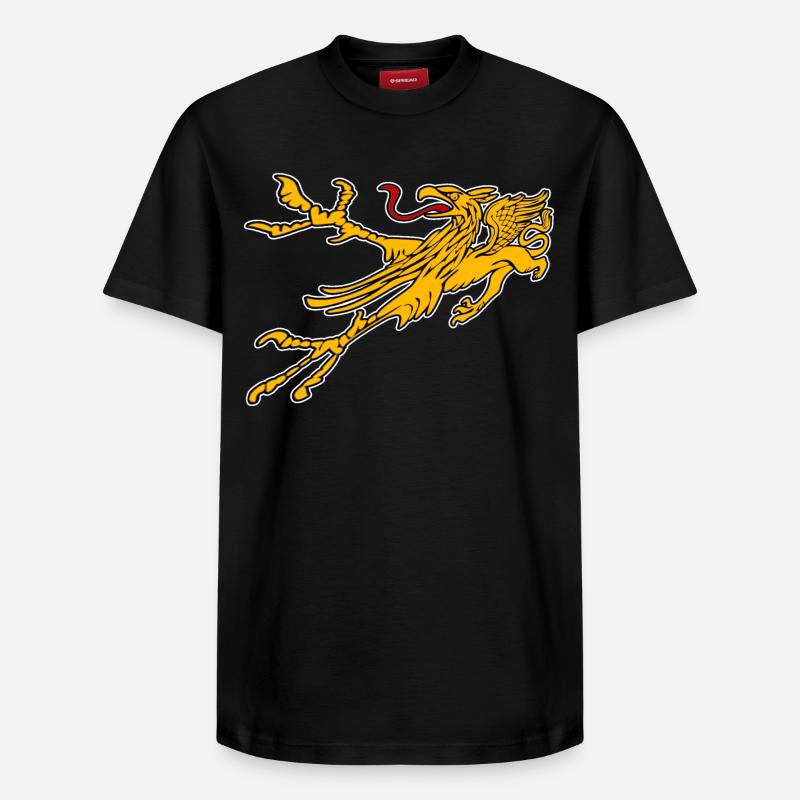 Griffon de Rostock - T-shirt unisexe décontracté en coton Supima – de SPREAD - noir