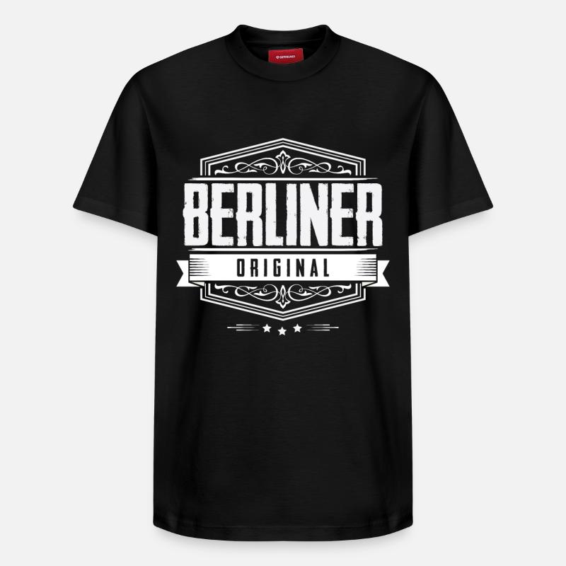 Berliner Original - Berlin - T-shirt unisexe décontracté en coton Supima – de SPREAD - noir