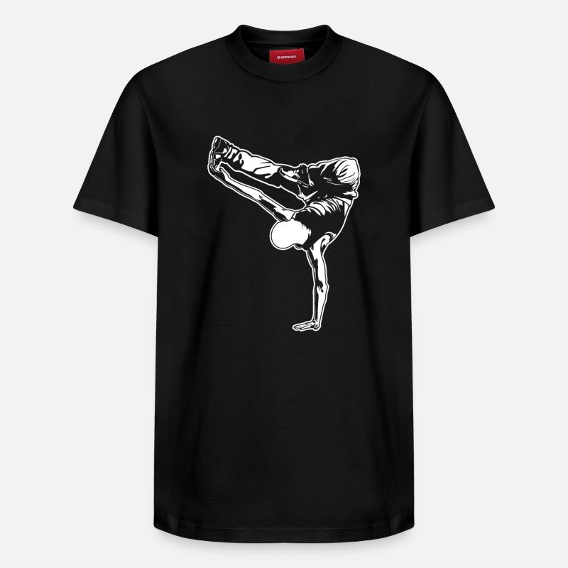 breakdancer - T-shirt unisexe décontracté en coton Supima – de SPREAD - noir