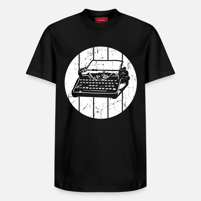 Rétro - T-shirt unisexe décontracté en coton Supima – de SPREAD - noir