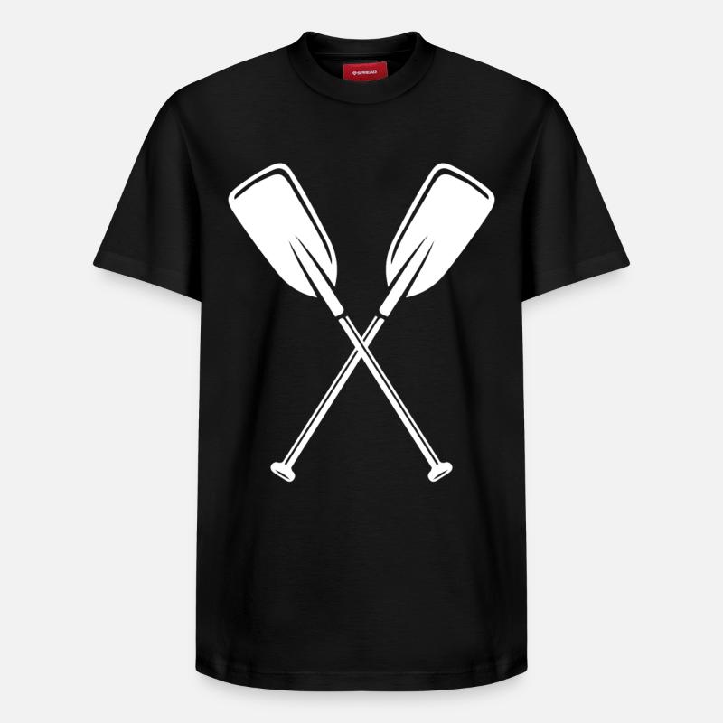 Pagaie - T-shirt unisexe décontracté en coton Supima – de SPREAD - noir