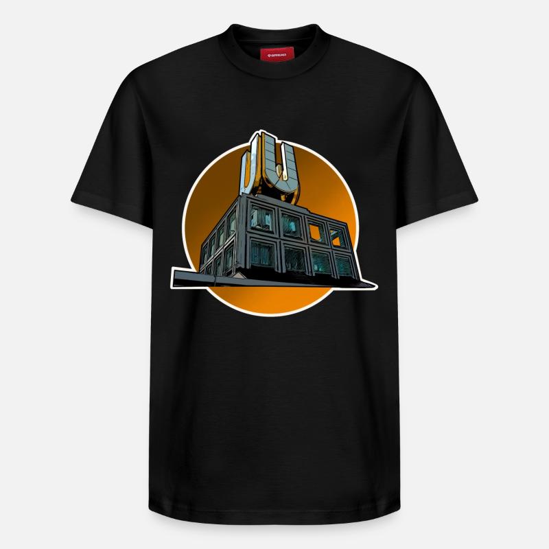 Dortmund - Relaxed Unisex Supima Cotton T-Shirt – von SPREAD - Schwarz