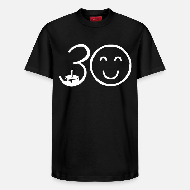 30e anniversaire - T-shirt unisexe décontracté en coton Supima – de SPREAD - noir