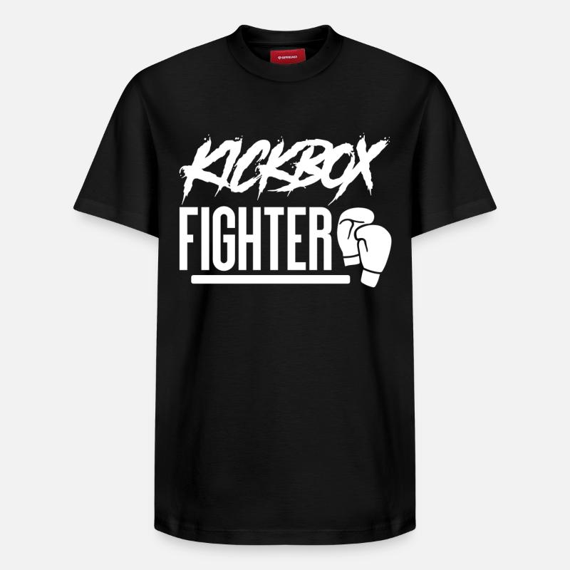 Kickboxing kickboxing - T-shirt unisexe décontracté en coton Supima – de SPREAD - noir