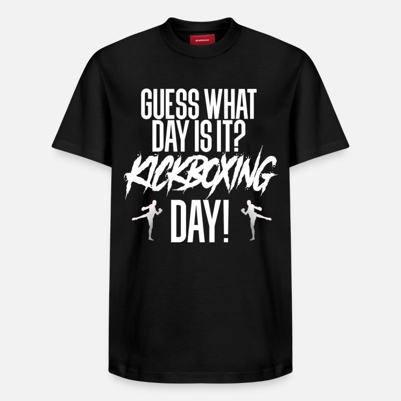 Kickboxing kickboxing - T-shirt unisexe décontracté en coton Supima – de SPREAD - noir