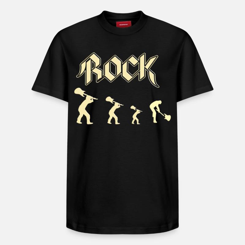 rock - T-shirt unisexe décontracté en coton Supima – de SPREAD - noir