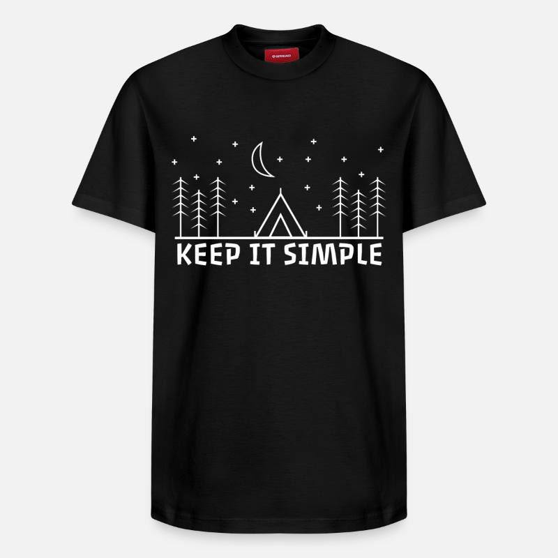 Restez simple - T-shirt unisexe décontracté en coton Supima – de SPREAD - noir