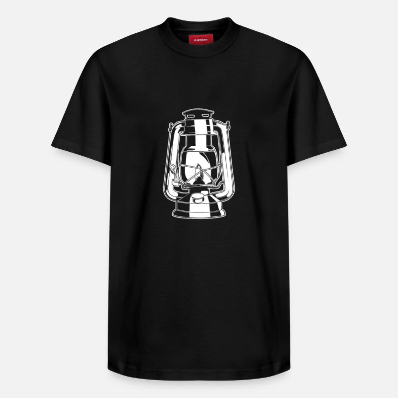 lampe à huile - T-shirt unisexe décontracté en coton Supima – de SPREAD - noir