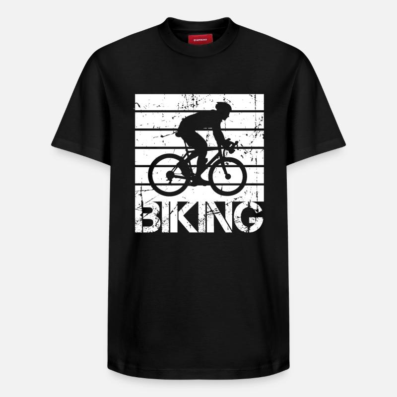 cyclisme - T-shirt unisexe décontracté en coton Supima – de SPREAD - noir