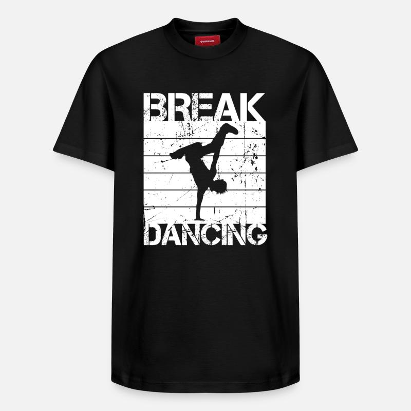 Breakdance - T-shirt unisexe décontracté en coton Supima – de SPREAD - noir